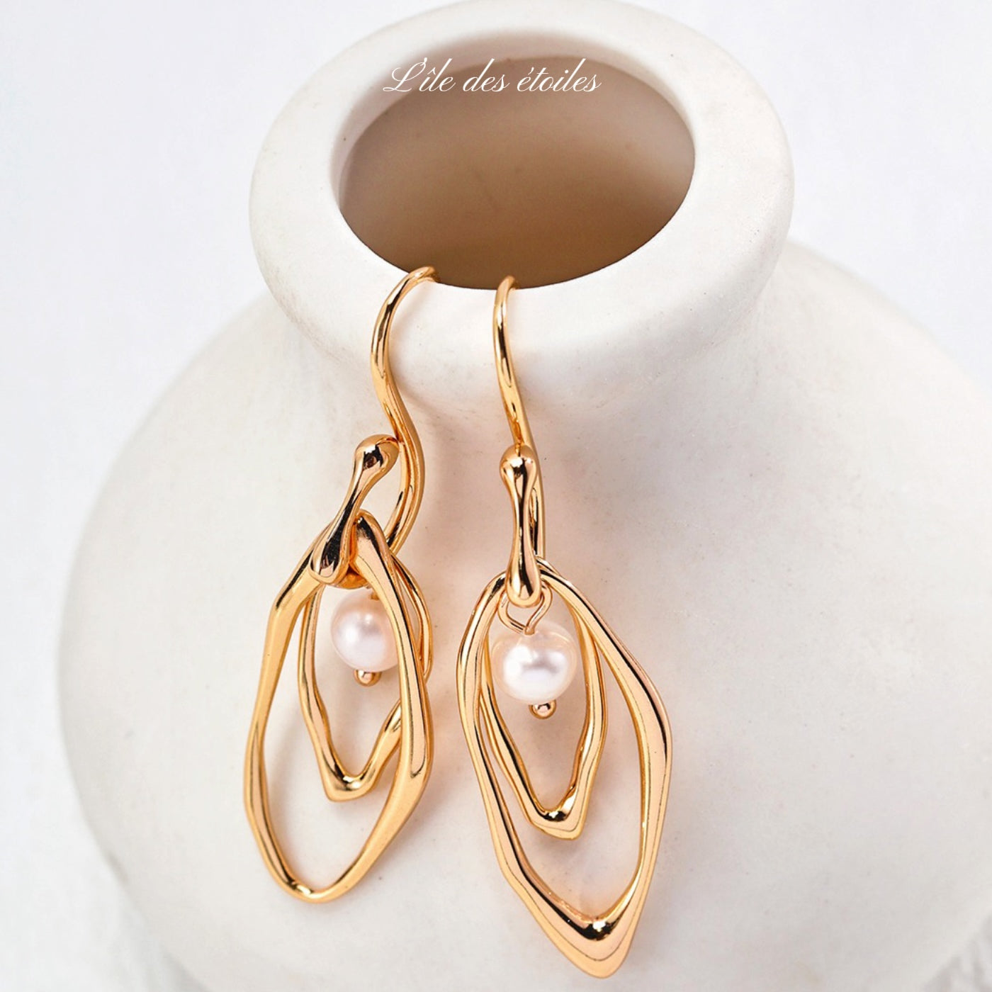 Boucles d'oreilles en perles