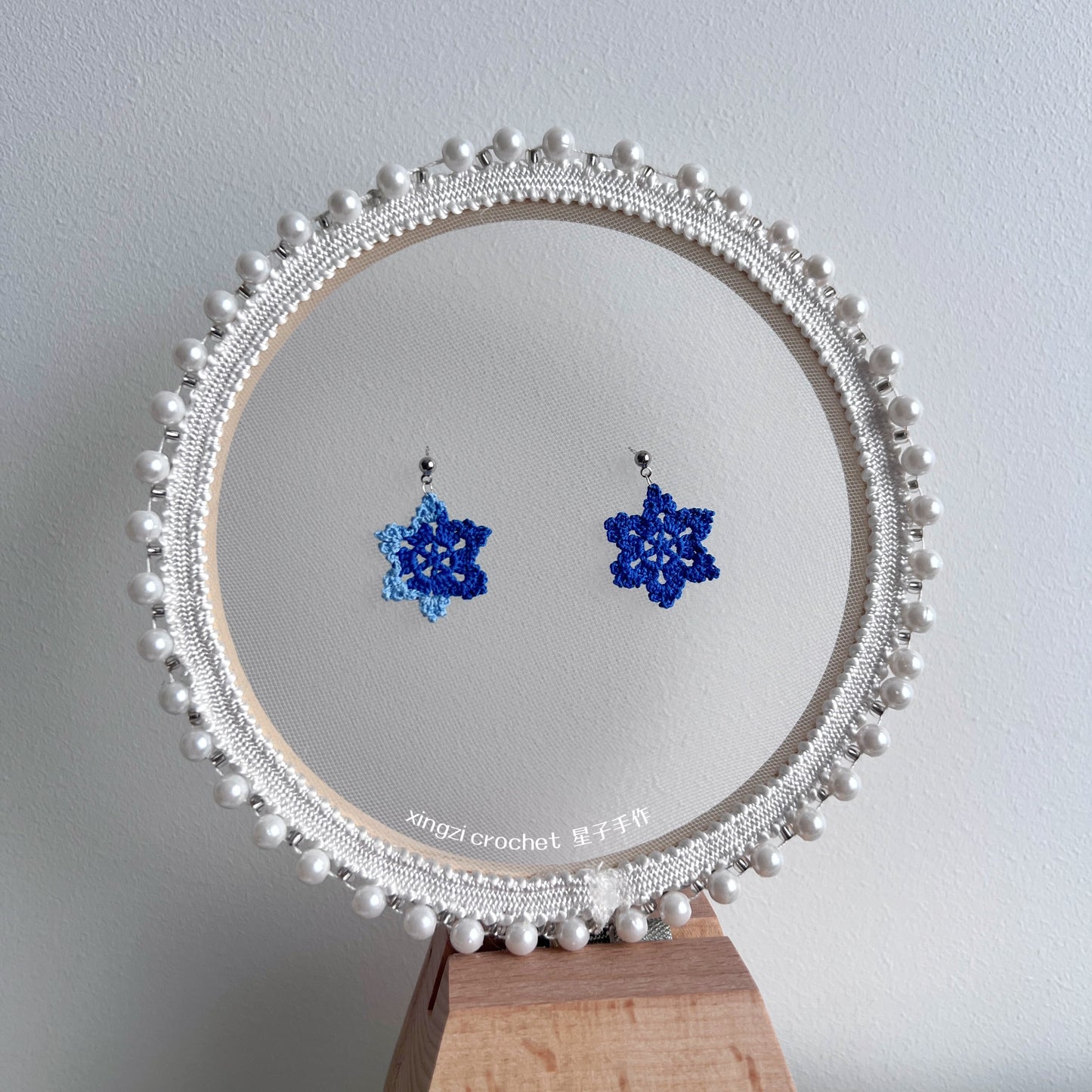 Boucles d'oreilles micro crochet en différents motifs
