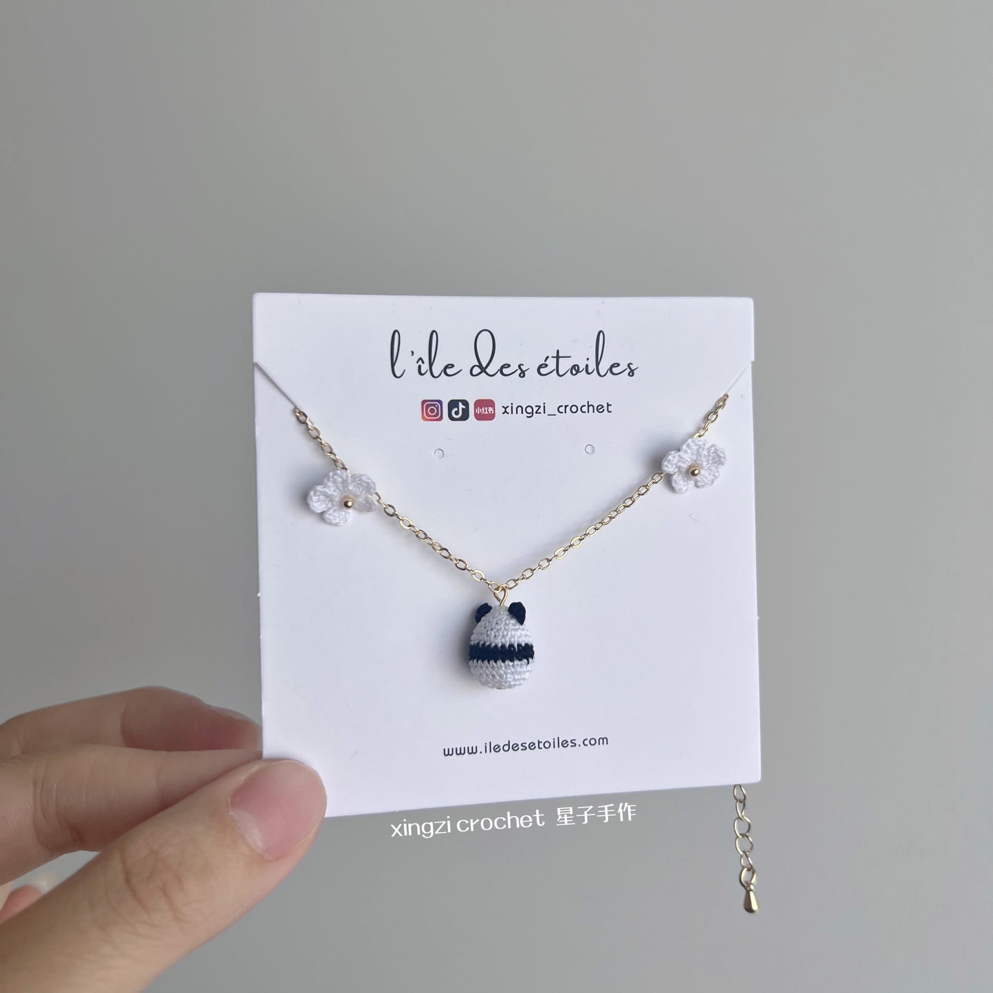 Boucles d'oreilles et bracelets de la collection Animal / Baleine, lapin, chat et panda
