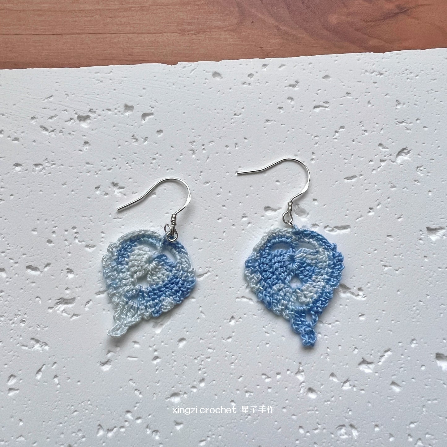 Boucles d'oreilles micro crochet en différents motifs