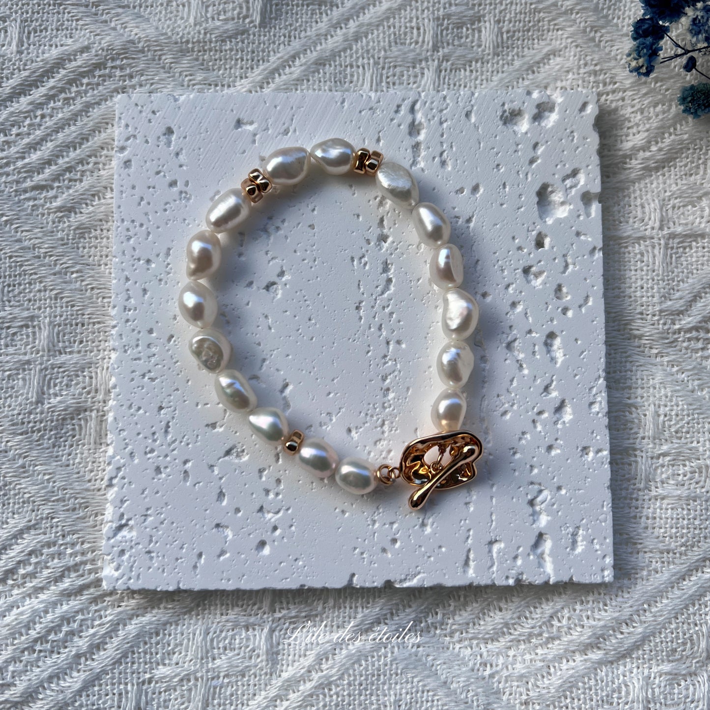 Bracelet en baroques perles Chloé