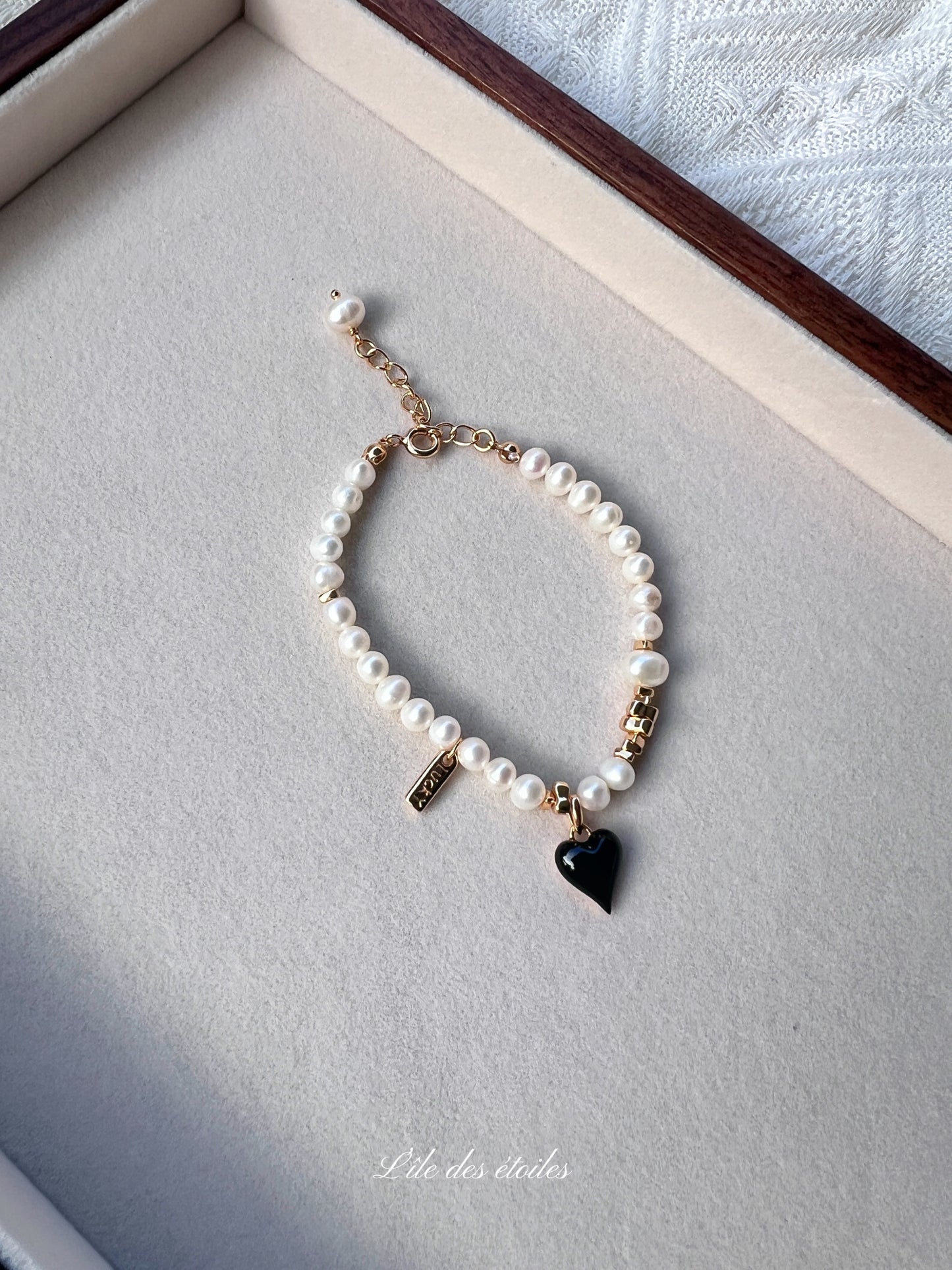 Parure collier et bracelet Alice