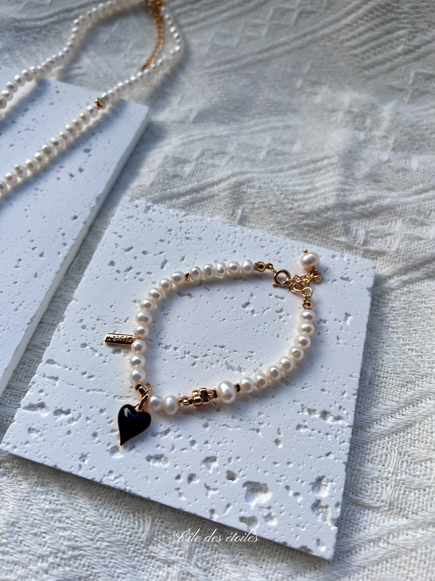 Parure collier et bracelet Alice