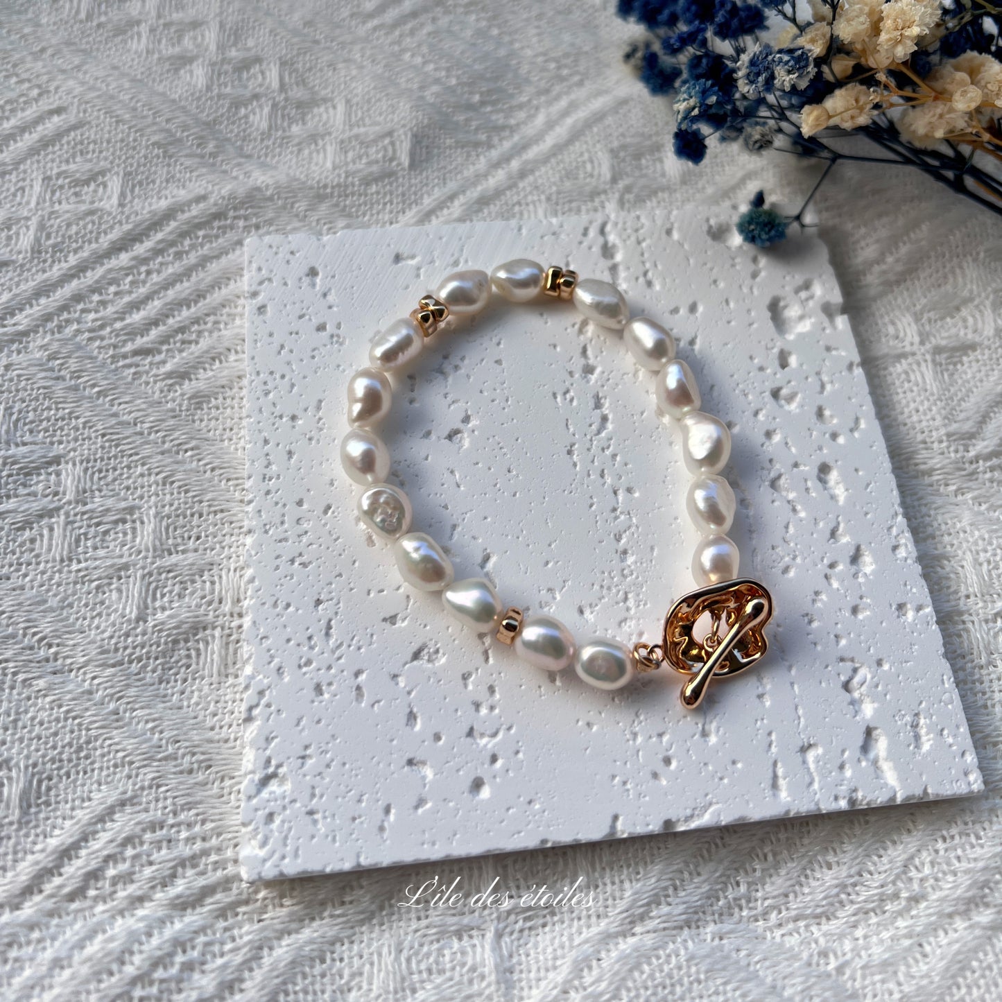 Bracelet en baroques perles Chloé