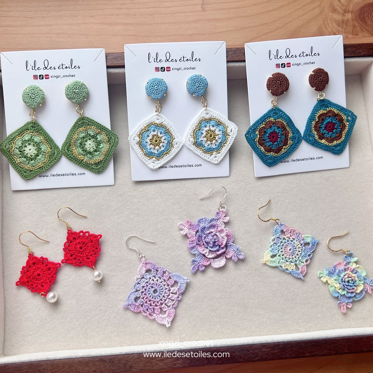 Beaux motifs délicats en micro crochet