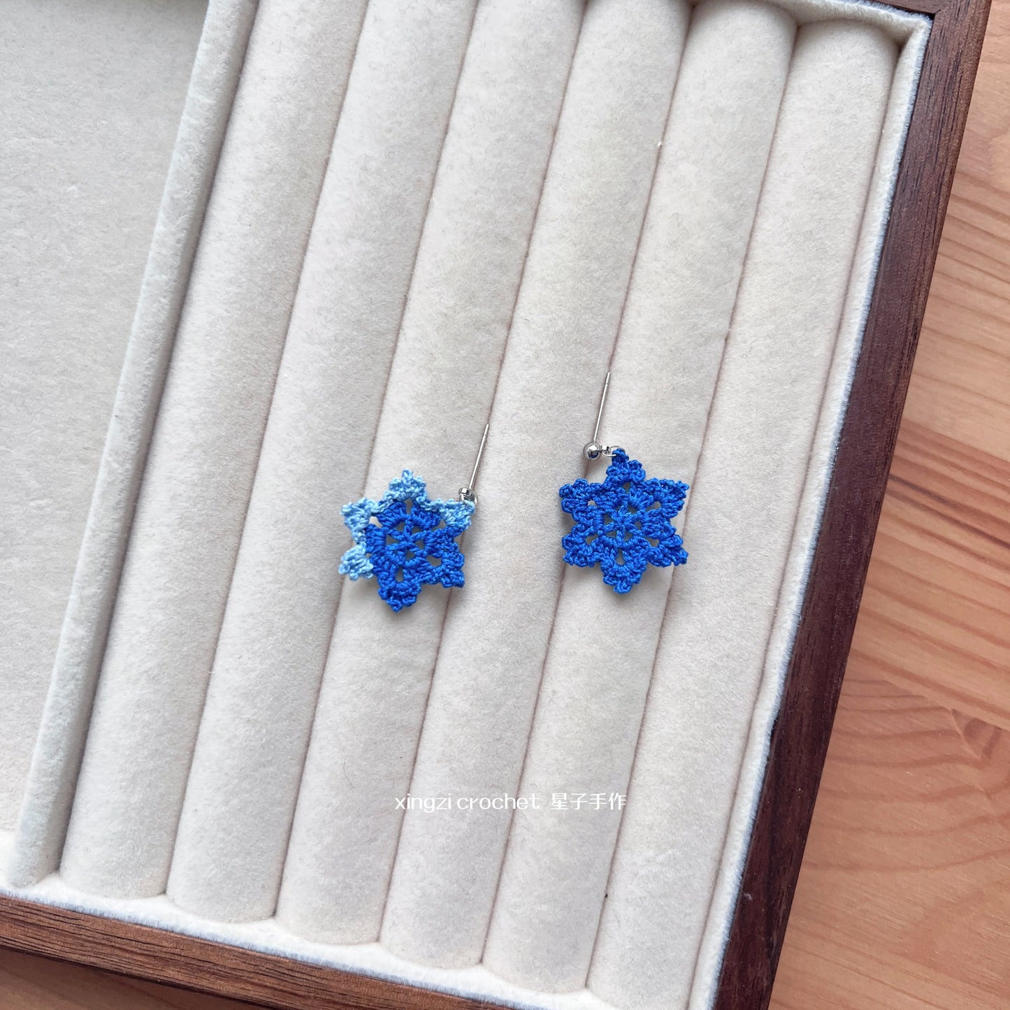 Boucles d'oreilles micro crochet en différents motifs
