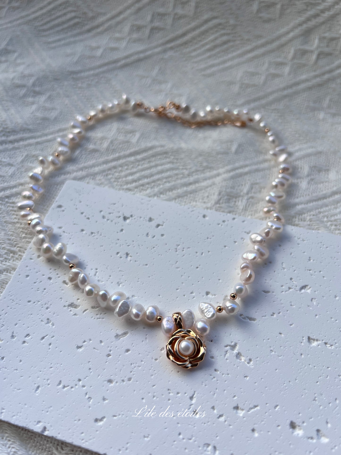 Collier de perles Camélia
