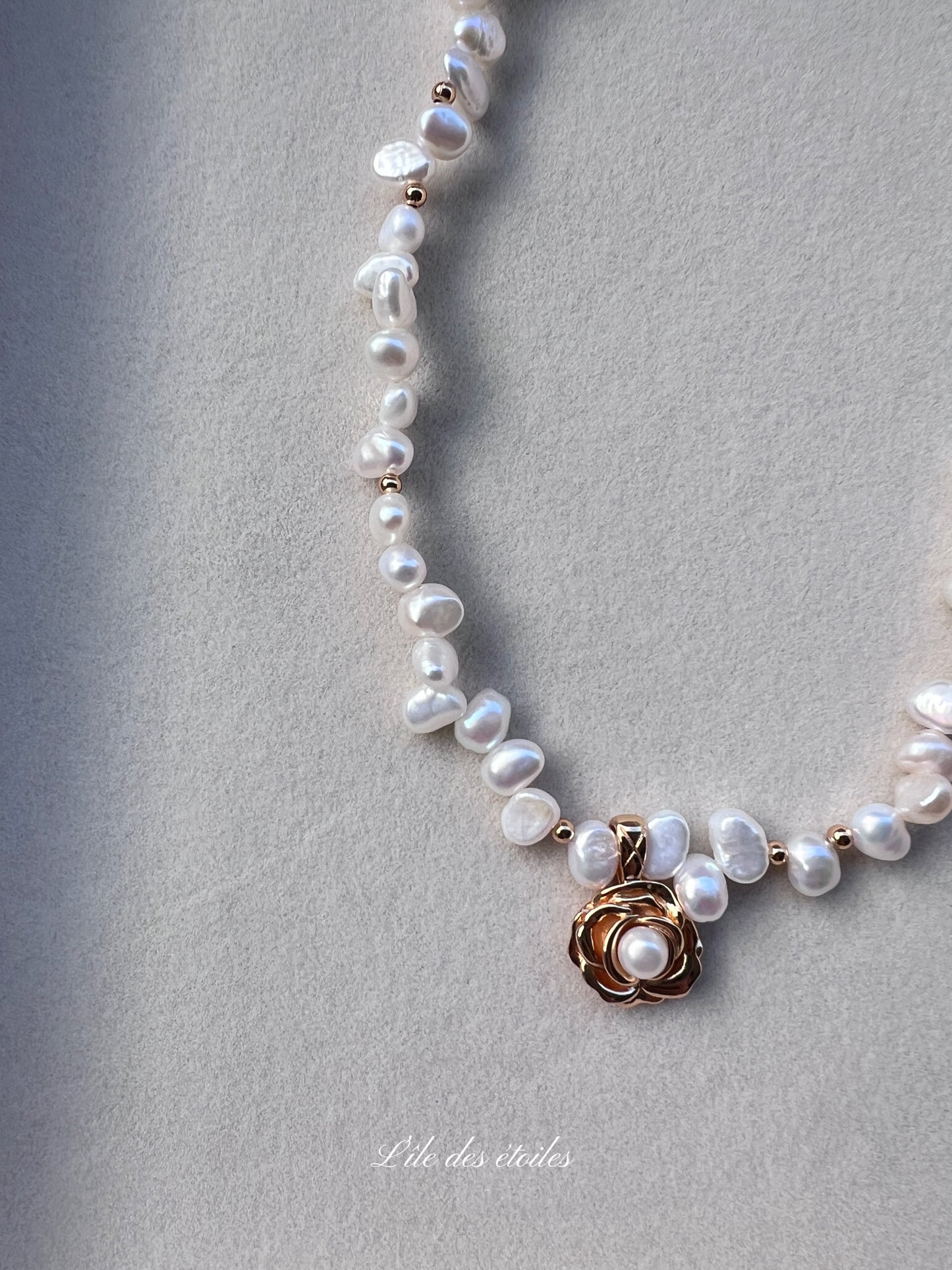 Collier de perles Camélia